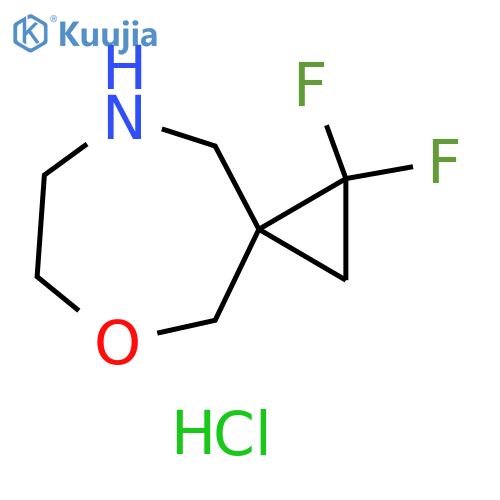 1,1-difluoro-5-oxa-8-azaspiro2.6nonane hydrochloride structure