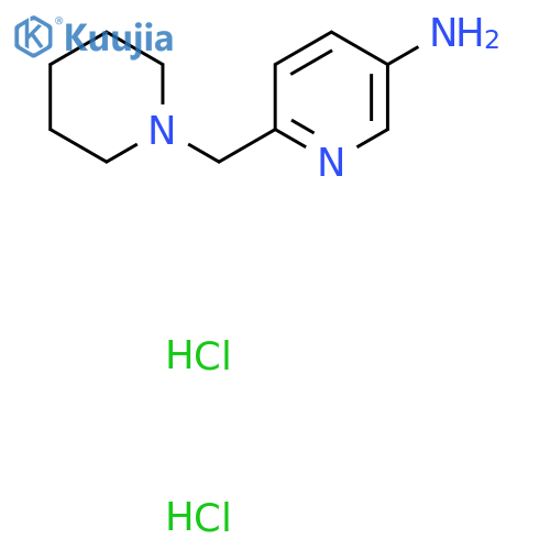 6-(piperidin-1-yl)methylpyridin-3-amine dihydrochloride structure