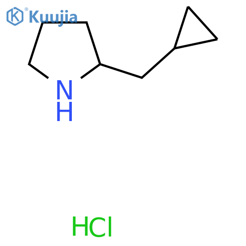 2-(cyclopropylmethyl)pyrrolidine hydrochloride structure