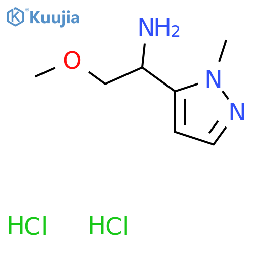 2-methoxy-1-(1-methyl-1H-pyrazol-5-yl)ethan-1-amine dihydrochloride structure