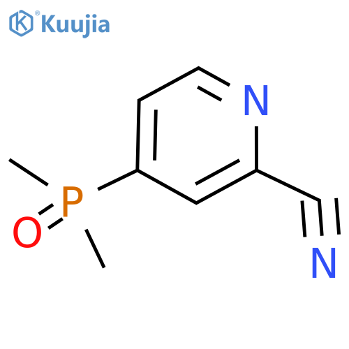 4-(dimethylphosphoryl)pyridine-2-carbonitrile structure