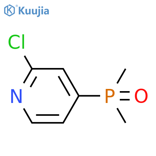 2-chloro-4-(dimethylphosphoryl)pyridine structure