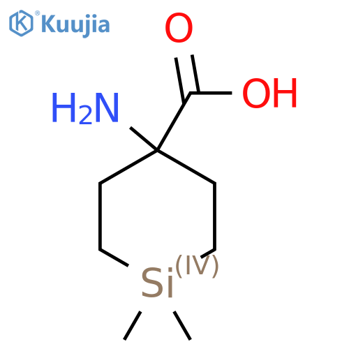 4-Amino-1,1-dimethylsilinane-4-carboxylic acid structure