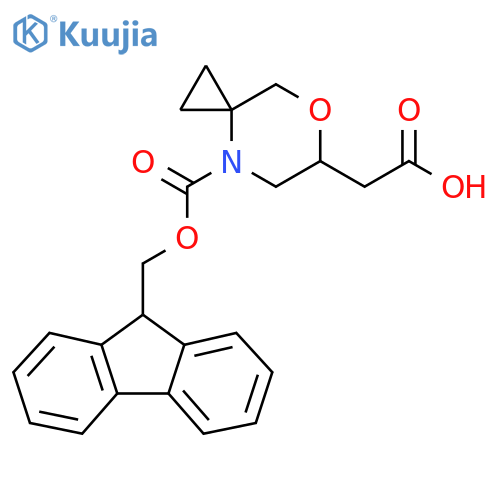 2-[4-(9H-Fluoren-9-ylmethoxycarbonyl)-7-oxa-4-azaspiro[2.5]octan-6-yl]acetic acid structure