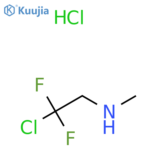 (2-chloro-2,2-difluoroethyl)(methyl)amine hydrochloride structure