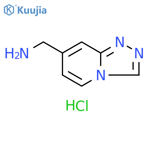 1-{1,2,4triazolo4,3-apyridin-7-yl}methanamine dihydrochloride structure