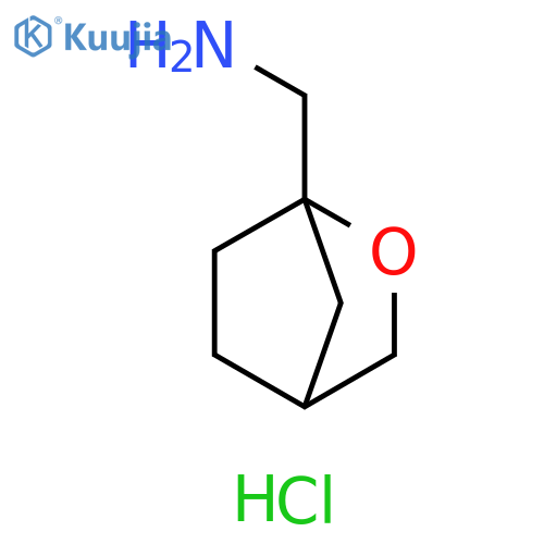 1-{2-oxabicyclo2.2.1heptan-1-yl}methanamine hydrochloride structure