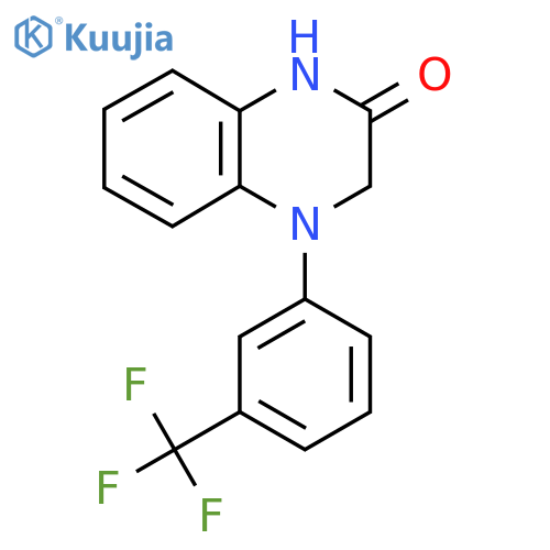 4-3-(trifluoromethyl)phenyl-1,2,3,4-tetrahydroquinoxalin-2-one structure