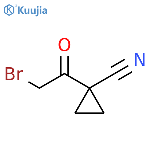 Cyclopropanecarbonitrile, 1-(2-bromoacetyl)- structure