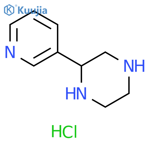 2-(pyridin-3-yl)piperazine dihydrochloride structure