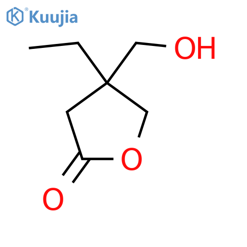 4-Ethyl-4-(hydroxymethyl)oxolan-2-one structure