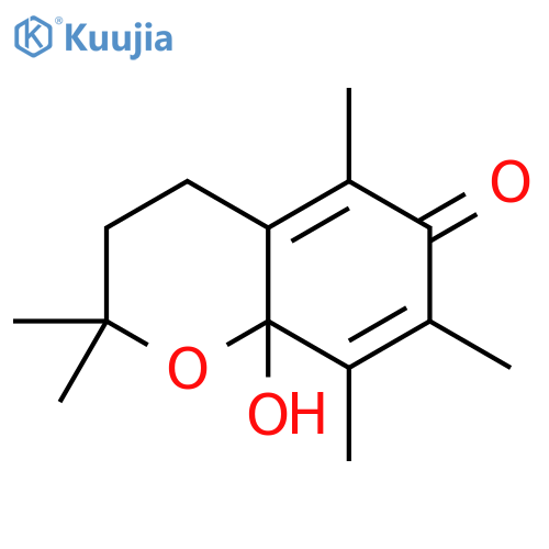 2H-1-Benzopyran-6(8aH)-one, 3,4-dihydro-8a-hydroxy-2,2,5,7,8-pentamethyl- structure
