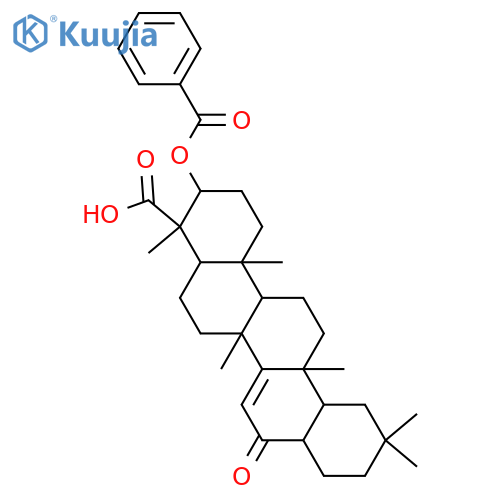 3-Hydroxy-28-nor-16-oxo-14-taraxeren-23-oic acid; 3α-form, 3-Benzoyl structure
