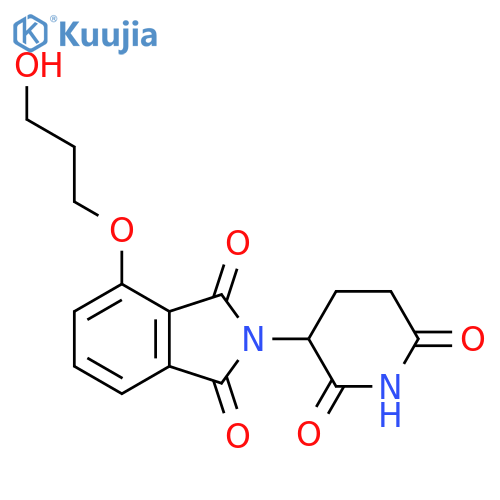 1H-Isoindole-1,3(2H)-dione, 2-(2,6-dioxo-3-piperidinyl)-4-(3-hydroxypropoxy)- structure