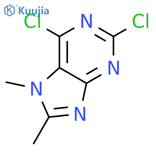 2,6-dichloro-7,8-dimethyl-7H-Purine structure