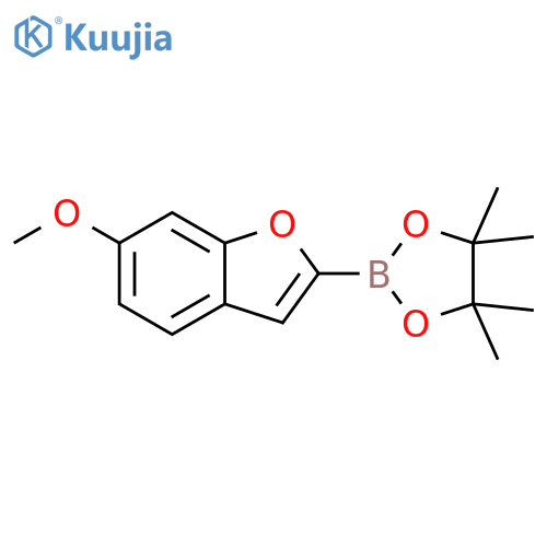 2-(6-Methoxybenzofuran-2-yl)-4,4,5,5-tetramethyl-1,3,2-dioxaborolane structure
