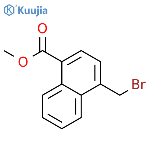 1-Naphthalenecarboxylic acid, 4-(bromomethyl)-, methyl ester structure