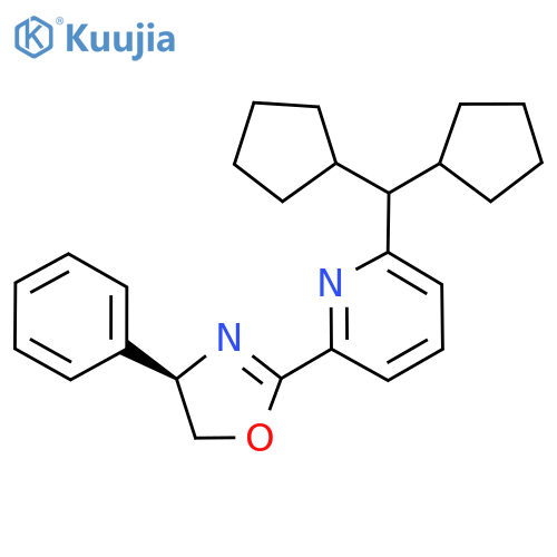 (R)-2-(6-(Dicyclopentylmethyl)pyridin-2-yl)-4-phenyl-4,5-dihydrooxazole structure