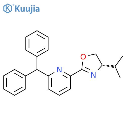 (S)-2-(6-Benzhydrylpyridin-2-yl)-4-isopropyl-4,5-dihydrooxazole structure