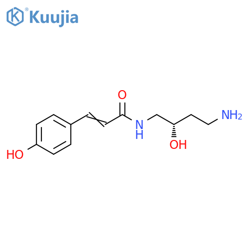 2-Propenamide, N-(4-amino-2-hydroxybutyl)-3-(4-hydroxyphenyl)-, (S)- structure