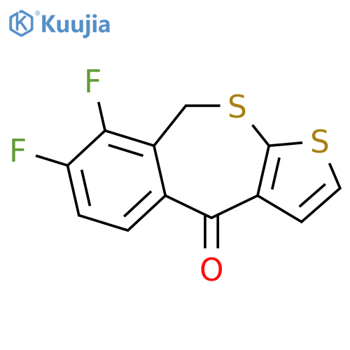 Thieno[2,3-c][2]benzothiepin-4(9H)-one, 7,8-difluoro- structure