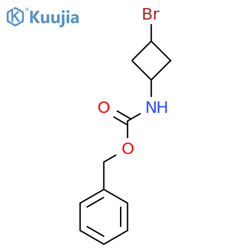 benzyl N-(3-bromocyclobutyl)carbamate structure