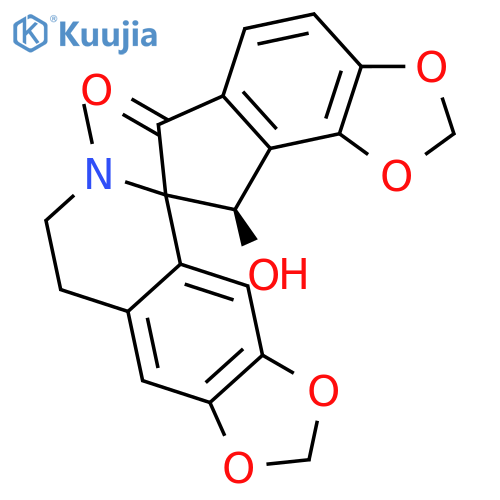 Spiro[1,3-dioxolo[4,5-g]isoquinoline-5(6H),7'-[7H]indeno[4,5-d][1,3]dioxol]-6'(8'H)-one,7,8-dihydro-8'-hydroxy-6-methyl-, (5S,8'R)- structure