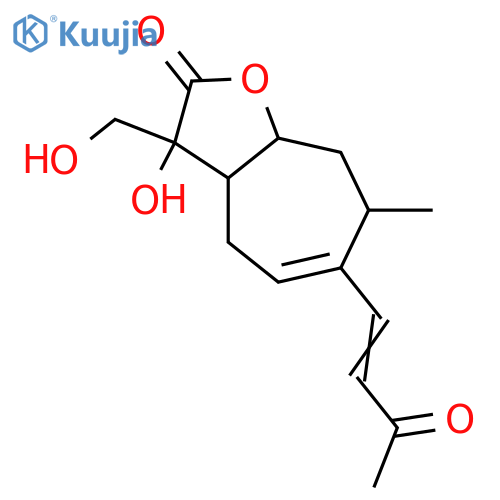 11,13-Dihydroxy-4-oxo-1(5),2-xanthadien-12,8-olide; (2E,8α,10β,11α)-form structure