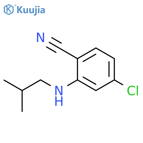 4-chloro-2-(2-methylpropyl)aminobenzonitrile structure