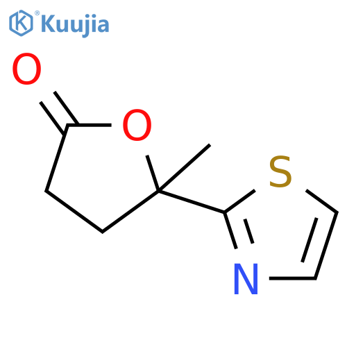 2(3H)-Furanone, dihydro-5-methyl-5-(2-thiazolyl)- structure