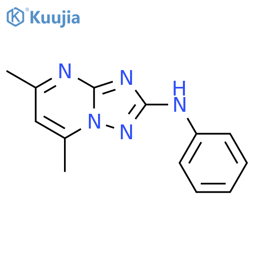 5,7-dimethyl-N-phenyl-[1,2,4]triazolo[1,5-a]pyrimidin-2-amine structure