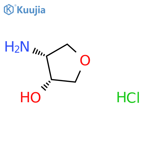 (3R,4R)-4-Amino-tetrahydro-furan-3-ol hydrochloride structure