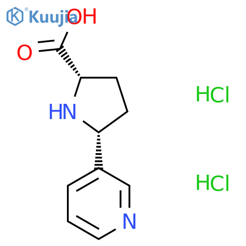 rac-(2R,5S)-5-(pyridin-3-yl)pyrrolidine-2-carboxylic acid dihydrochloride, cis structure