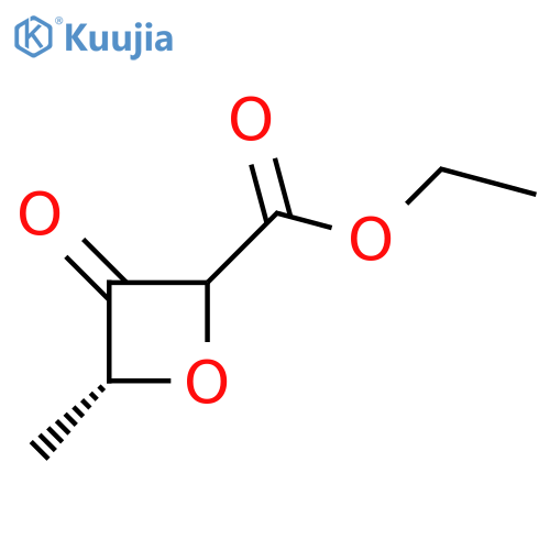 Ethyl (4R)-4-methyl-3-oxooxetane-2-carboxylate structure