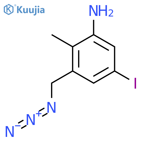 3-(Azidomethyl)-5-iodo-2-methylaniline structure