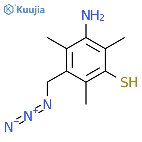 3-Amino-5-(azidomethyl)-2,4,6-trimethylbenzene-1-thiol structure