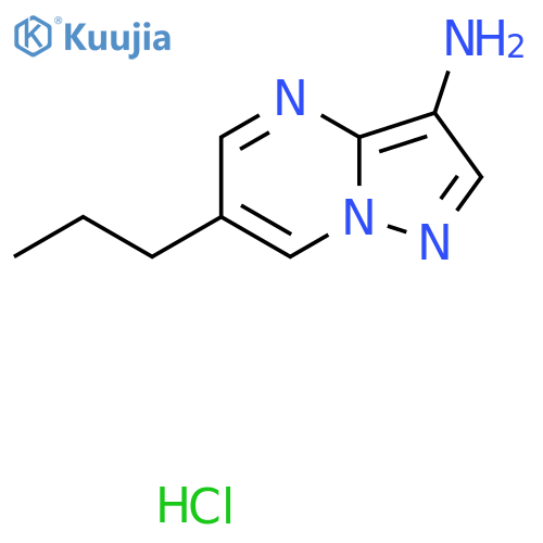 6-propylpyrazolo1,5-apyrimidin-3-amine hydrochloride structure