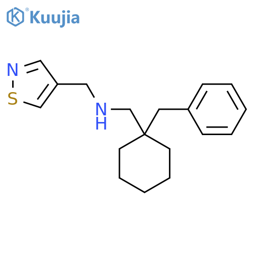 (1-benzylcyclohexyl)methyl(1,2-thiazol-4-yl)methylamine structure