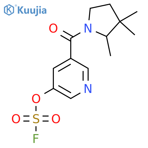 5-(2,3,3-Trimethylpyrrolidine-1-carbonyl)pyridin-3-yl sulfurofluoridate structure