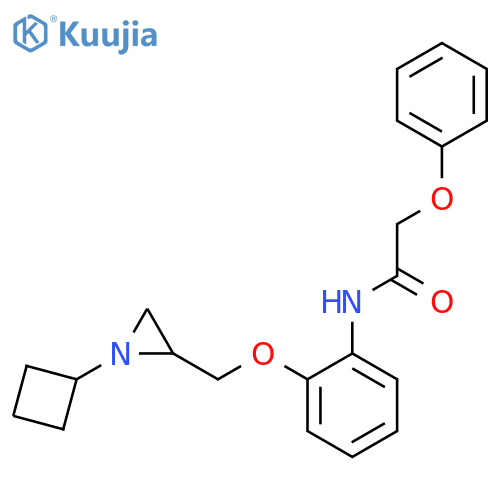 N-[2-[(1-Cyclobutylaziridin-2-yl)methoxy]phenyl]-2-phenoxyacetamide structure
