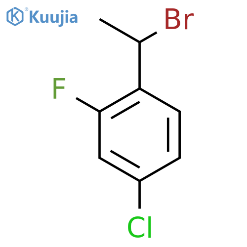 1-(1-Bromoethyl)-4-chloro-2-fluorobenzene structure