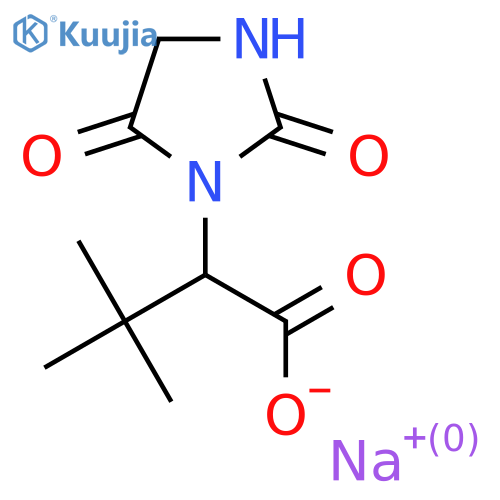 Sodium 2-(2,5-dioxoimidazolidin-1-yl)-3,3-dimethylbutanoate structure
