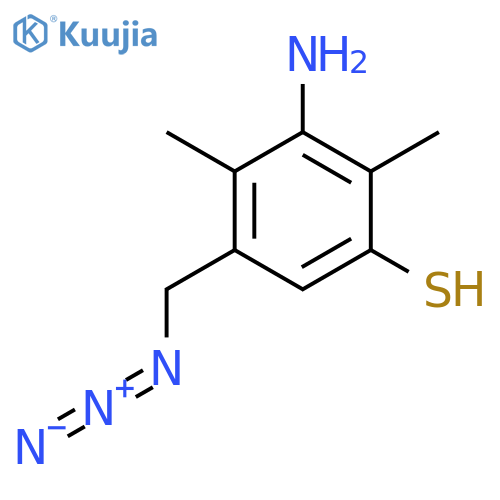 3-Amino-5-(azidomethyl)-2,4-dimethylbenzene-1-thiol structure