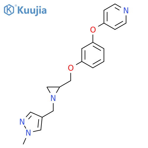 4-[3-[[1-[(1-Methylpyrazol-4-yl)methyl]aziridin-2-yl]methoxy]phenoxy]pyridine structure