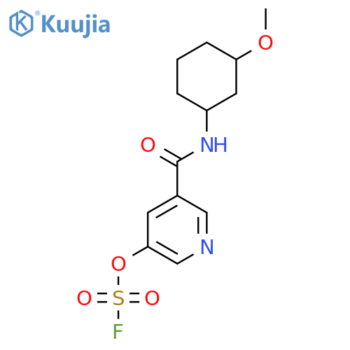 3-Fluorosulfonyloxy-5-[(3-methoxycyclohexyl)carbamoyl]pyridine structure