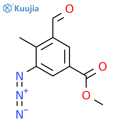 Methyl 3-azido-5-formyl-4-methylbenzoate structure
