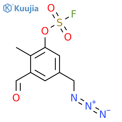 5-(Azidomethyl)-3-formyl-2-methylphenyl sulfurofluoridate structure