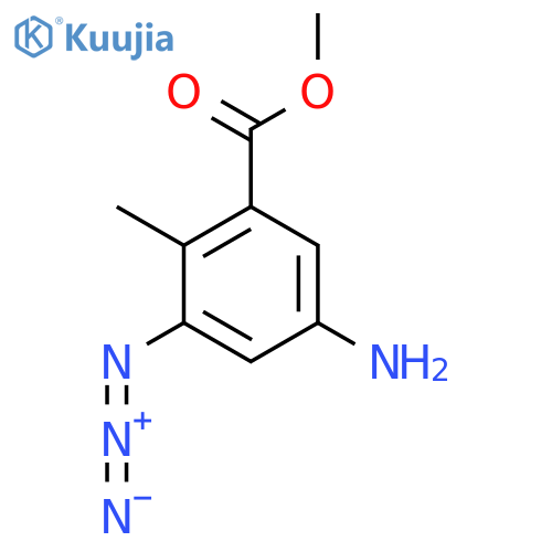 Methyl 5-amino-3-azido-2-methylbenzoate structure