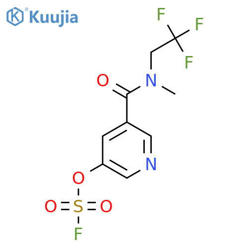 5-methyl(2,2,2-trifluoroethyl)carbamoylpyridin-3-yl sulfurofluoridate structure