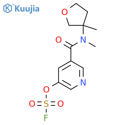 3-Fluorosulfonyloxy-5-[methyl-(3-methyloxolan-3-yl)carbamoyl]pyridine structure